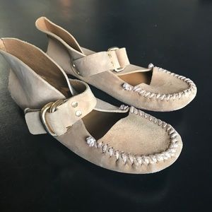 Tory Burch Suede Leather Moccassins
